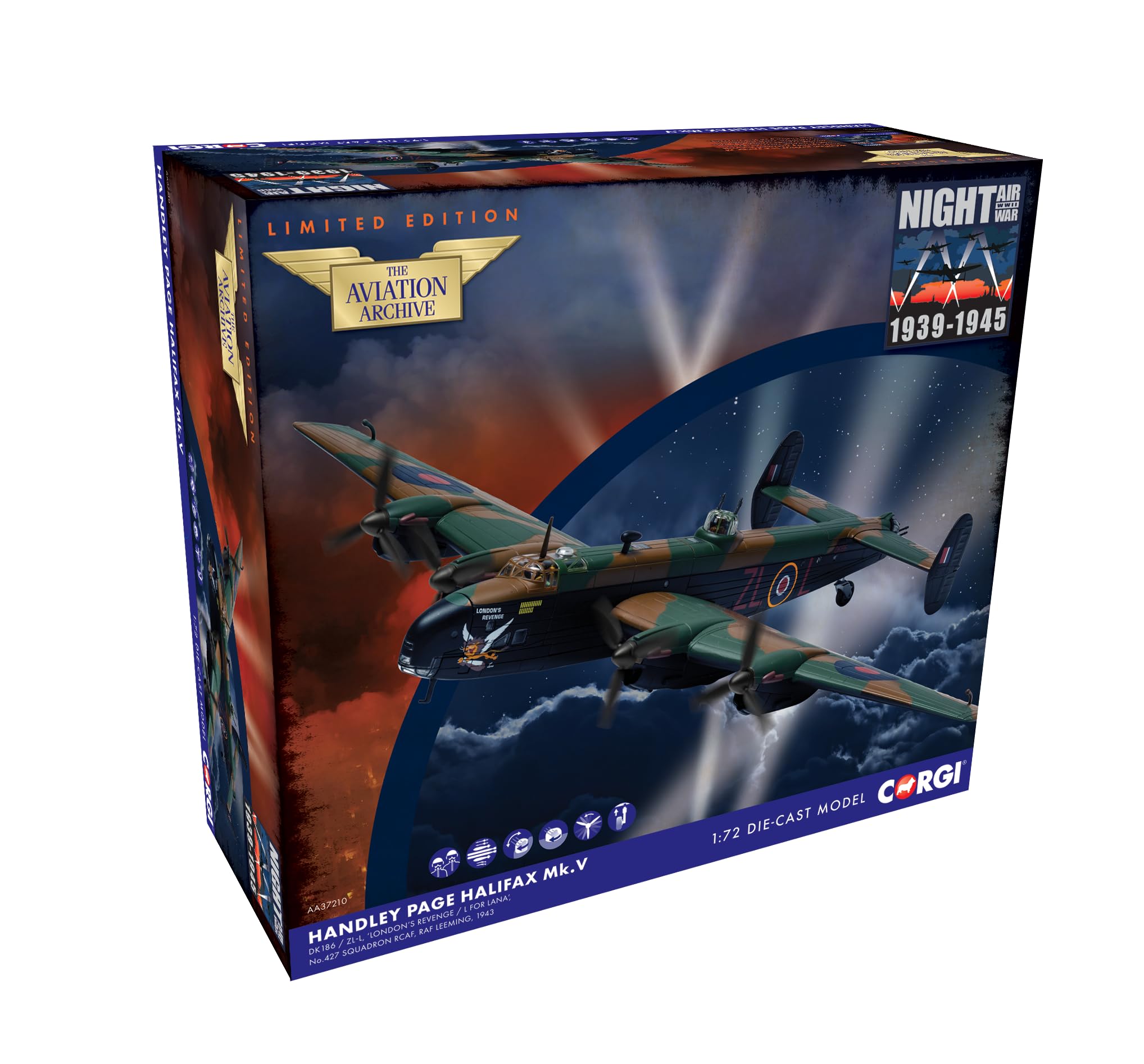 Corgi AA37210 Handley Page Halifax MkV - 'London's Revenge / L for